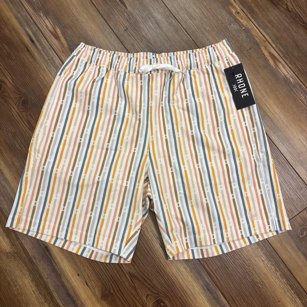 NEW Rhone 7.5" R&R Trunk Mens Sz Medium Cross Stitch Stripe M